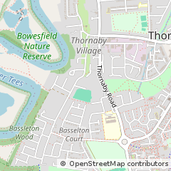 Map of Thornaby, Stockton on Tees