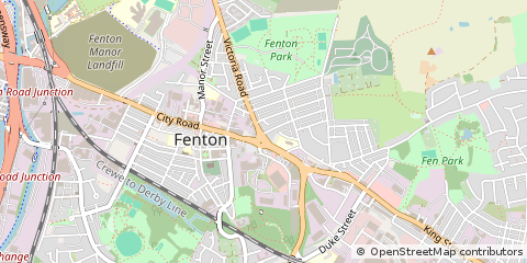 Map of Stoke-on-Trent, Staffordshire