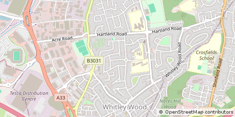 Map of Reading, Berkshire