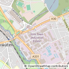 Map of Camberley, Surrey