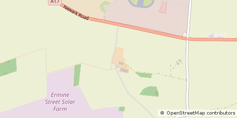 Map of Sleaford, Lincolnshire