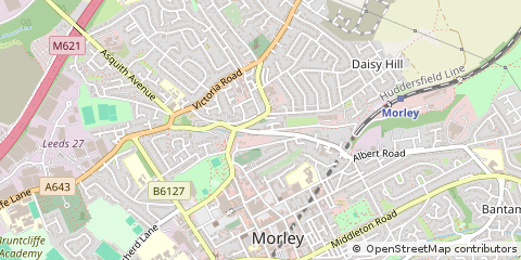 Map of Leeds, Yorkshire