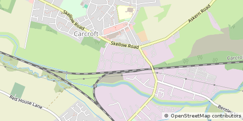 Map of Doncaster, South Yorkshire