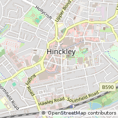 Map of Hinckley, Leicestershire
