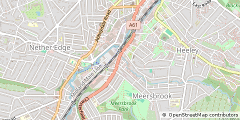 Map of Sheffield
