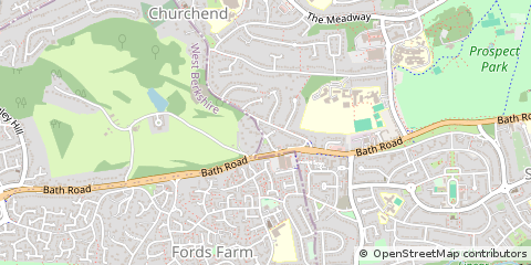 Map of Reading, Berkshire