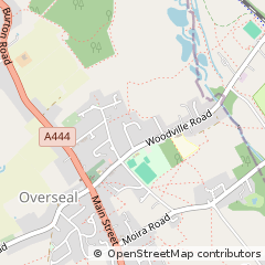 Map of Swadlincote, Derbyshire
