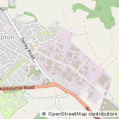 Map of Ashbourne, Derbyshire