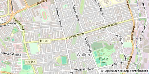 Map of Newcastle Upon Tyne