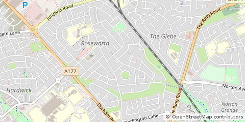 Map of Stockton-on-Tees, Cleveland