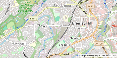 Map of Brierley Hill, West Midlands