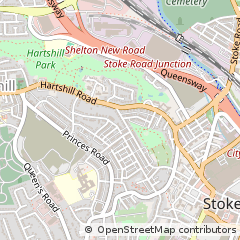 Map of Stoke-on-Trent, Staffordshire