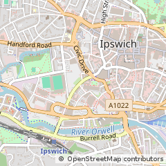 Map of Ipswich, Suffolk