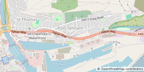 Map of Swansea