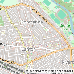 Map of Cardiff