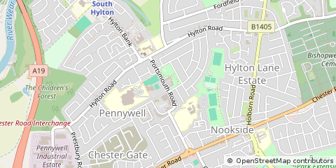 Map of Sunderland