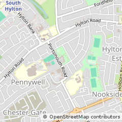 Map of Sunderland