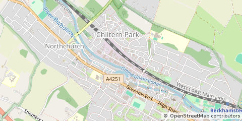Map of Berkhamsted, Herts