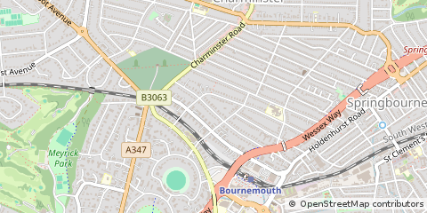 Map of Bournemouth