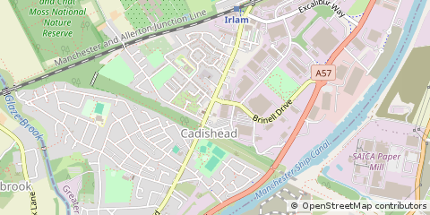 Map of Cadishead, Manchester