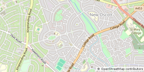 Map of Birmingham, West Midlands
