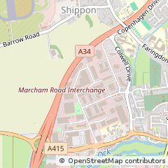 Map of Abingdon, Oxfordshire