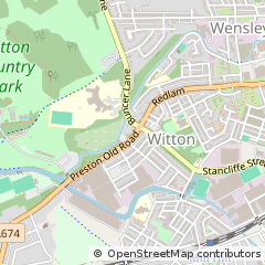 Map of Blackburn, Lancashire