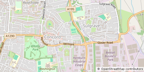Map of Tyne & Wear, Tyne and Wear
