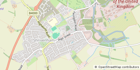 Map of Swindon, Wiltshire