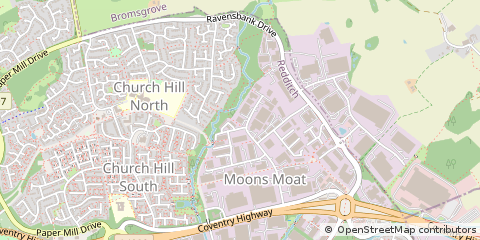 Map of Redditch