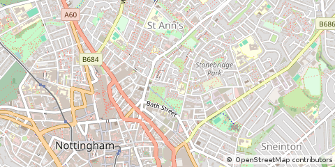 Map of Nottingham