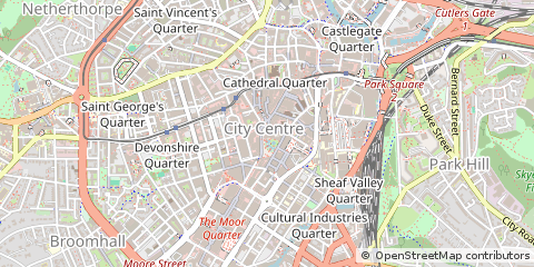 Map of Sheffield
