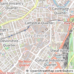 Map of Sheffield