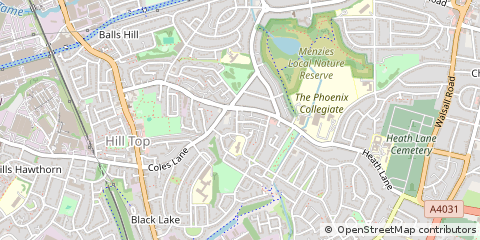 Map of West Bromwich, West Midlands