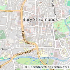 Map of Bury ST Edmunds, Suffolk