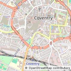 Map of Coventry, West Midlands