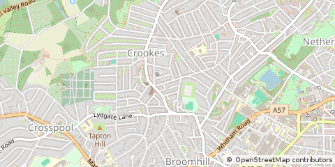 Map of Sheffield