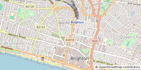 Map of Brighton, East Sussex