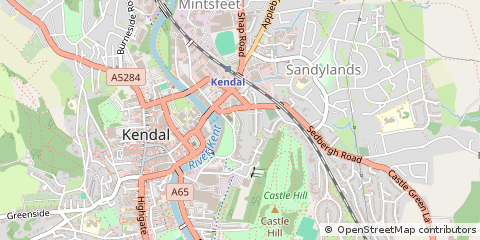 Map of Kendal, Cumbria