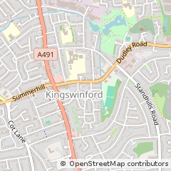 Map of Kingswinford, West Midlands