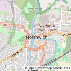 Map of Northwich, Cheshire