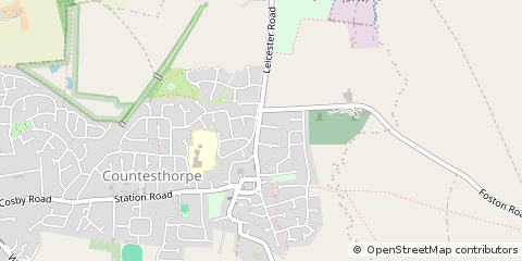 Map of Leicester, Leicestershire