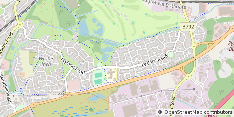 Map of Bathgate, West Lothian