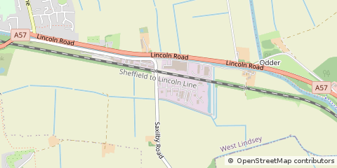 Map of Lincoln, Lincolnshire