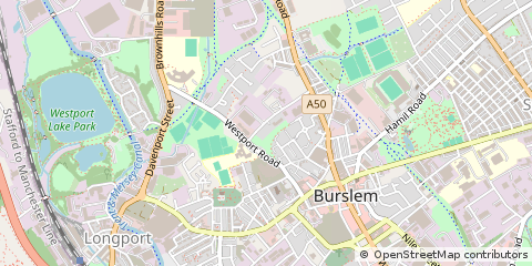 Map of Stoke-on-Trent