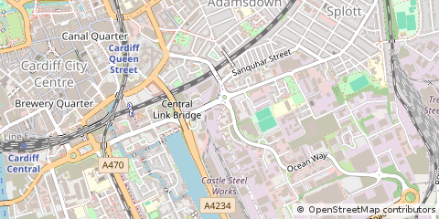 Map of Cardiff