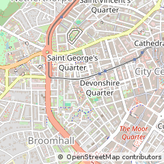 Map of Sheffield