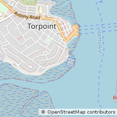 Map of Torpoint, Cornwall