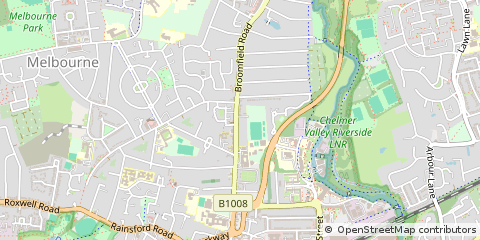 Map of Chelmsford, Essex