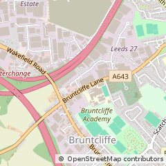 Map of Leeds, West Yorkshire